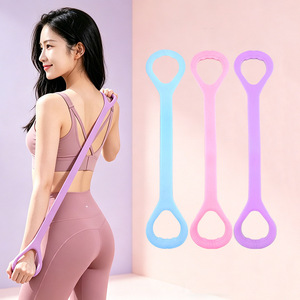 Banda de resistencia en forma de 8 para uso doméstico, que ayuda en el fitness, la apertura de espalda, la modelación de la espalda, la banda elástica, el entrenamiento de espalda para yoga. - Product Image 1