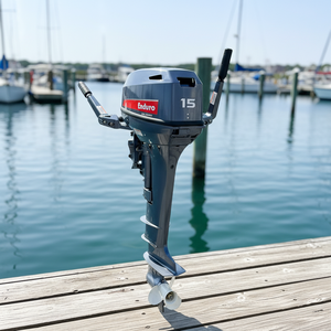 Motor de 15 HP, 2 Tiempos, de Gasolina, Refrigerado por Agua, para Embarcaciones, Motor Marino para Pesca, Bote Inflable, con Certificación CE - Product Image 1