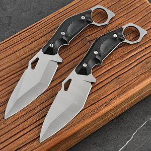 <span class=keywords><strong>2025</strong></span> Cao Cấp Xách Tay Thép Không Gỉ Tự Vệ Đa Chức Năng Dao Thẳng Lưỡi Thép Cho Ngoài Trời DIY OEM - Product Image 5
