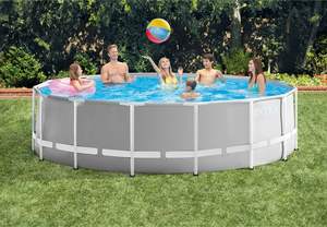<span class=keywords><strong>INTEX</strong></span> 26702 Ultra Prism Frame PVC Piscina Redonda Elevada de 10FT X 30IN para Familias, Adultos, Niños y Recién Nacidos con Bomba de Filtro - Product Image 4
