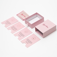 Boîte de rangement coulissante biodégradable pour montres et bijoux, avec doublure en éponge gaufrée, recyclable, personnalisable, avec languette de tirage