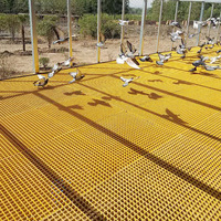 Grilles de sol en fibre de verre de haute qualité 38x38x25mm pour matériaux de construction