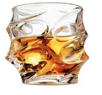 Vasos de whisky irregulares de alto lujo M, vasos maestros para beber, copas de vino premium de fondo grueso