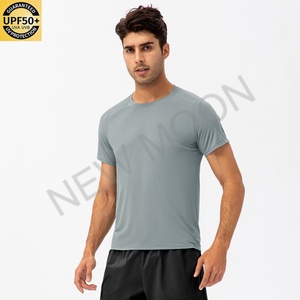 Camiseta Deportiva de Cuello Redondo Transpirable de Secado Rápido para Hombre, Camiseta Deportiva Ajustada de Compresión para Gimnasio y Running - Product Image 5