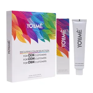 Yoyime Nhà Sản Xuất OEM Nhãn Hiệu Riêng Vẻ Đẹp Sản Phẩm Tóc Chuyên Nghiệp Salon Vĩnh Viễn Màu Tóc Kem Thuốc Nhuộm Tóc Cho 570 Màu Sắc