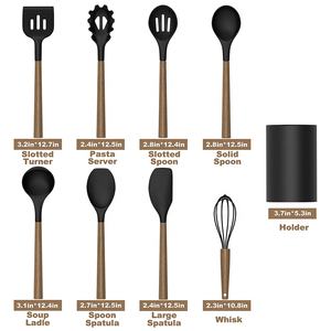 FLYWOD Kitchen Tools Gadgets Household 9pcs <strong>Silicone</strong> Cooking Utensils Kitchen Set Wholesale <strong>Silicone</strong> Kitchen Utensils Set - Product Image 2