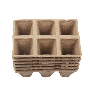 Pot de plantation biologique, Kit de semis biodégradables, plantes d'intérieur et d'extérieur, graines, coupelle de démarreur, plateaux de Germination, papier, pulpe, Pot de tarte - Product Image 1