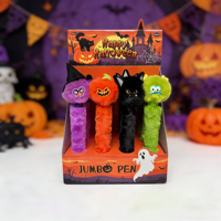 Nouveau stylo bille en peluche mignon pour Halloween, personnalisable, directement de l'usine, faible minimum de commande