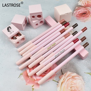 24 màu hồng môi lót không thấm nước lâu dài hai lỗ làm sắc nét bút chì nhãn hiệu riêng mờ công cụ mỹ phẩm sắc nét môi lót - Product Image 2