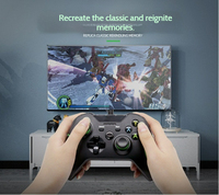 Manette de jeu OEM personnalisée avec détection de mouvement, gyroscope 6 axes, double vibration, conception ergonomique filaire, prise casque pour PC/One