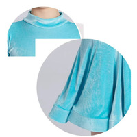 Robe de danse latine à manches longues pour filles, ensemble 2 pièces en velours, justaucorps et jupe, costume de danse latine, tenue de performance