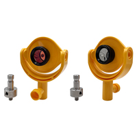 Prisme ADS109 Cuivre/Argent avec cible inclinable de 25,4 mm pour la topographie, mini-cible réfléchissante pour la surveillance