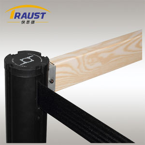 All'ingrosso barriera al traffico dell'hotel in 2 pezzi, in velluto nero nero, corda intrecciata, in cemento rosa, montante per il controllo della folla - Product Image 5