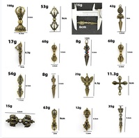 Wholesale Antique Handicraft Instruments Tibetan Tantra Magic Pestle Brass Material Vajra Pestle