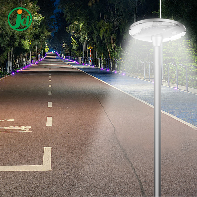 High Brightness 10-20W IP66 Rated LED Aluminium Landscape Street Lamp Post Solar Outdoor Garden Lights Adjustable Solar Panel