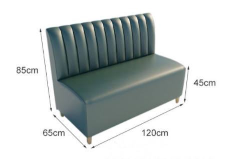 Canapé de restaurant de 120 cm de longueur