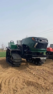 Tractor <span class=keywords><strong>de</strong></span> Orugas <span class=keywords><strong>de</strong></span> 50 CV con Cucharón y Perforadora Rotatoria para Campos <span class=keywords><strong>de</strong></span> Arroz y Campos Secos - Product Image 4