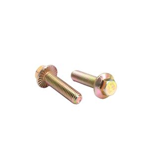 Din250 <span class=keywords><strong>2533</strong></span> flanş cıvataları karbon çelik düz Boulon yarım iplik bakır çinko parlatma altıgen başlı Perno Henagon cıvata 80mm 50mm - Product Image 3