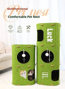 Casa para Gatos de Fieltro de Poliéster Plegable, Moderna, Acústica, Ecológica, No Tóxica, de Alta Calidad, con Color Personalizado y Logotipo Impreso - Product Image 4