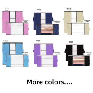 Sac de rangement pour couettes, grande capacité, boîte de rangement pliable pour vêtements, organisateur de couettes pour la maison et la garde-robe - Product Image 5