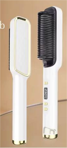 Brosse lissante en céramique tourmaline, ions négatifs, anti-frisottis, sans dommages pour les <span class=keywords><strong>cheveux</strong></span>, 3 réglages de température, appareil de coiffage - Product Image 4