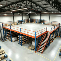 Étagère de mezzanine en acier HONGXIN robuste, multicouche, sans boulons, en acier laminé à froid, avec revêtement en poudre, réglable, protection contre la corrosion