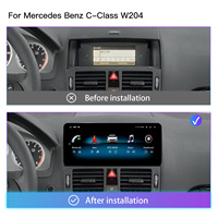 Autoradio Ultra étroit 12.3 "pour Mercedes W204 Snapdragon 665 sans fil CarPlay Android Auto GPS Navigation Car Audio