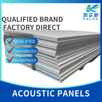 Panneau acoustique en laine de verre résistant aux hautes températures OEM/ODM, plaque insonorisante pour une isolation acoustique efficace