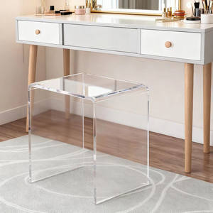 Tavolino da Caffè <span class=keywords><strong>Moderno</strong></span> in Acrilico Trasparente, Multifunzionale, Salvaspazio, Regolabile e Pieghevole per Soggiorno - Product Image 6