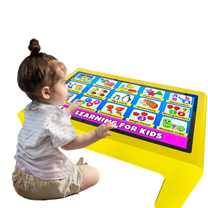 (Offre spéciale) Kiosque Table à écran tactile sensoriel réglable avec bacs pour activité de jeu intérieure/extérieure pour enfants - Product Image 6