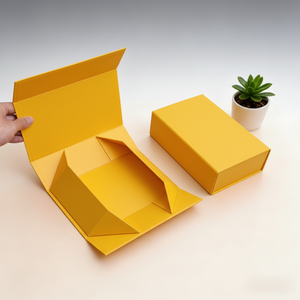 Recyclable Heavy Duty Magnetic <b>Gift</b> <b>Box</b> with Laser Silver Logo Custom Printed Large Packaging <b>Box</b> - Product Image 1