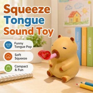 Jouet Squishy OEM avec bouche en paille rouge, jouet anti-stress en plastique pour enfants de 5 à 14 ans, unisexe - Product Image 2