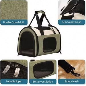 Sac de transport souple pour chien et chat, approuvé par les compagnies aériennes, échantillon gratuit, sac à bandoulière, petit sac de transport pour animaux de compagnie, sac de voyage pour animaux de compagnie - Product Image 3