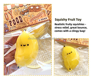 Juguete Squishy de Plátano Pequeño y Gordo, Venta al por Mayor, Juguete Antiestrés de Material TPR con Sensación de Lodo, Figura Blanda, Certificado CE - Product Image 5