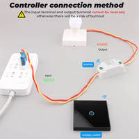 Para Tuya WIFI remoto inalámbrico Smart Home Módulo de interruptor de pared ABS 10A Smart Life App controlador Google Home Alexa temporizador Compatible