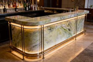 Mármol Verde Natural Cuatro Estaciones, Piedra de Paisaje Verde Multitono de Lujo para Paredes Decorativas y Encimeras - Product Image 5