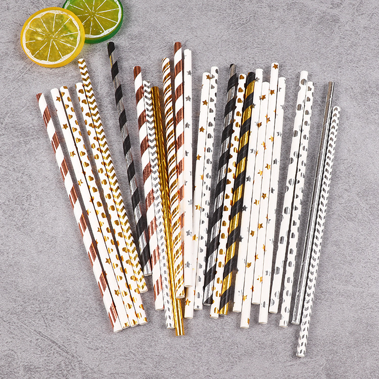 Kraft Paper Straw Milkshake Straws Drinking