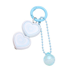 Creativo gradiente 3D corazón coche llavero colgante fresco colorido burbuja cuentas accesorios auricular funda decoraciones - Product Image 5