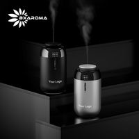 Diffuseur de parfum intelligent de luxe pour voiture en aluminium avec alimentation par batterie, design portable pour l'aromathérapie automobile et les huiles essentielles