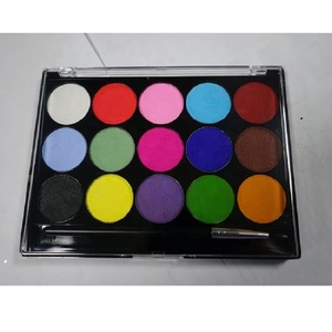Paletas de <span class=keywords><strong>colores</strong></span> UV de neón a base de agua personalizadas profesionales Arco Iris Split Cake Face Paint <span class=keywords><strong>pintura</strong></span> corporal ecológica - Product Image 6