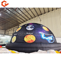 Portable extérieur Mobile Projection dôme tente gonflables planétarium ballon arc parties comprend Air danseur ventilateur accessoire