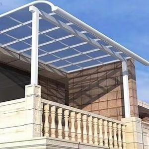 Hoja de policarbonato Toldo exterior-10x13 pies Toldo doméstico Cubiertas de lluvia delanteras y traseras para protección de puertas y ventanas - Product Image 4