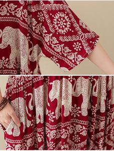 Vestidos de Algodón para Mujer en la Tienda en Línea de Alibaba, Vestidos de Algodón <span class=keywords><strong>Puro</strong></span>, Vestidos Estampados de Algodón para Mujer, Vestido Listo para Usar - Product Image 4