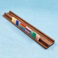 Tuiles de Mahjong personnalisées en résine à effet marbre perlé, échantillon disponible, logo sur mesure, blocs numérotés Mahjong