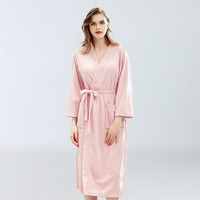 Peignoir de couple pour femme, fin, en tissu gaufré, absorbant, à manches longues, grande taille, pour l'été, style hôtelier, vêtement de nuit pour homme