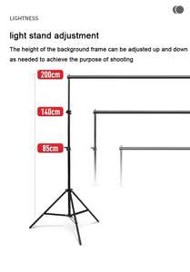 Kit <span class=keywords><strong>de</strong></span> support <span class=keywords><strong>de</strong></span> fond <span class=keywords><strong>de</strong></span> studio <span class=keywords><strong>photo</strong></span> en gros pour événements, tournages vidéo et photographie - Product Image 5