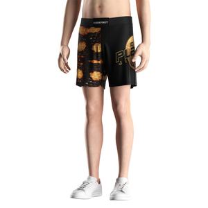 Shorts de Jiu-Jitsu Nogi pour Hommes 10th Planet Monster Sprawl Yellow MMA Fight Simple Black Sublimated Bjj Grappling - Product Image 5