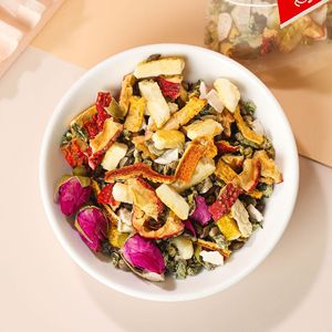 Tè Detox Premium al Limone, Biancospino e Foglie di Loto 150g WANFU, Bevanda per la Pulizia del Corpo, Supporto Digestivo e Benessere Post-Pasto - Product Image 4