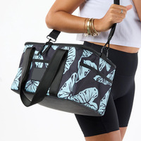 Sac isotherme de luxe personnalisé en toile, classique, pliable, 12L, imperméable, en tissu thermique, pour plage et pique-nique