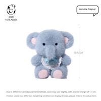 Peluche Éléphant Bébé Série Shirley – Coussin Doux et Adorable pour Filles, Idéal pour le Confort au Sommeil